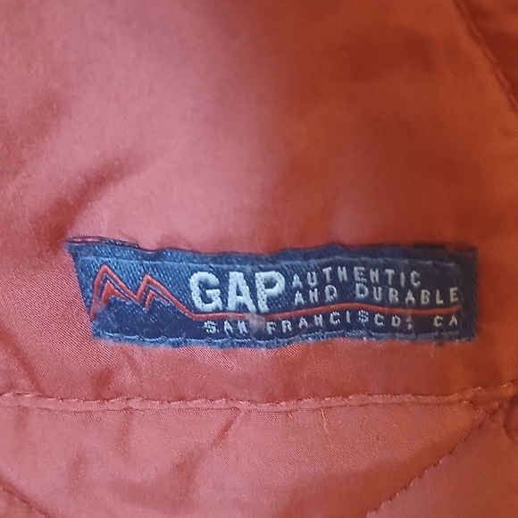 Gap Kids Dark Orange Quilted Jacket Size M - Picture 9 of 9